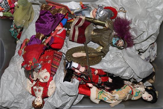 A large collection of souvenir dolls c.1945-70(-)